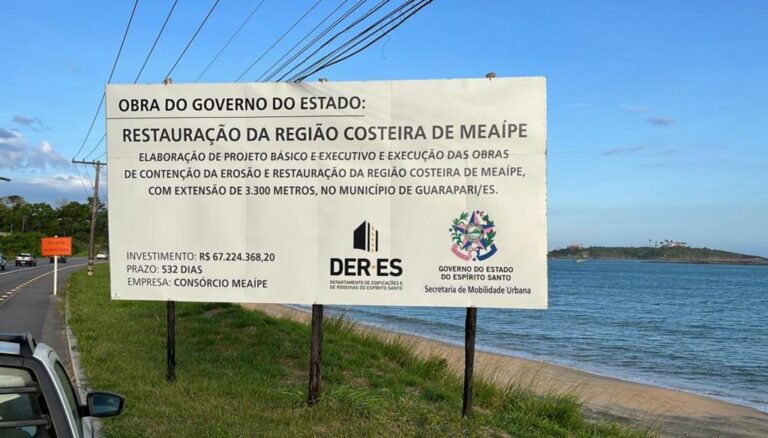 Praia de Meaípe: uma nova orla após o engordamento 6 obra orla meaipe 2 768x438 1