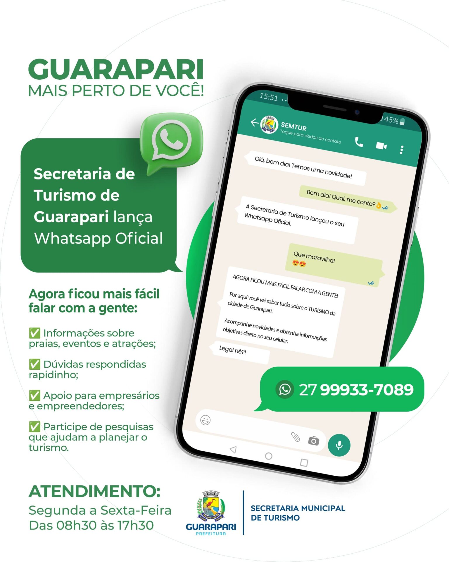 whatsapp turismo guarapari