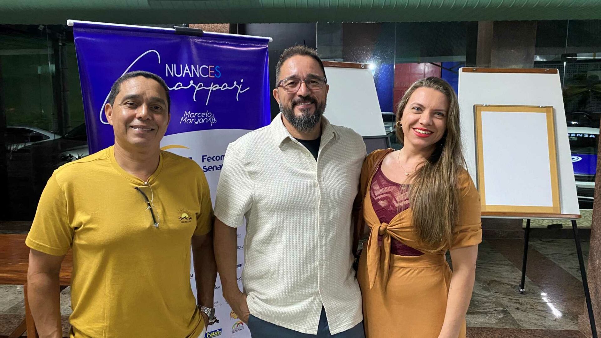 Marcos Nogueira Cintia Puppin e Ronaldo Adriano