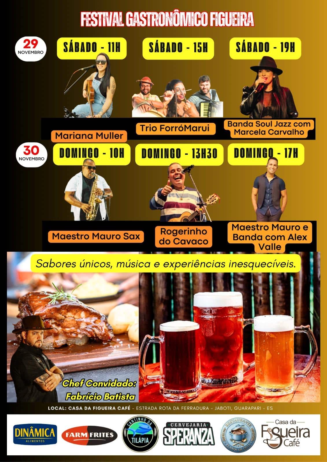 Sabores e sons se encontram no Festival Gastronômico Figueira em Guarapari 2 festival figueira