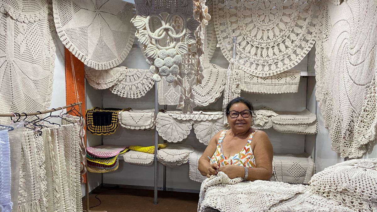 Maria Nunes da Silva e o Croche de barbante