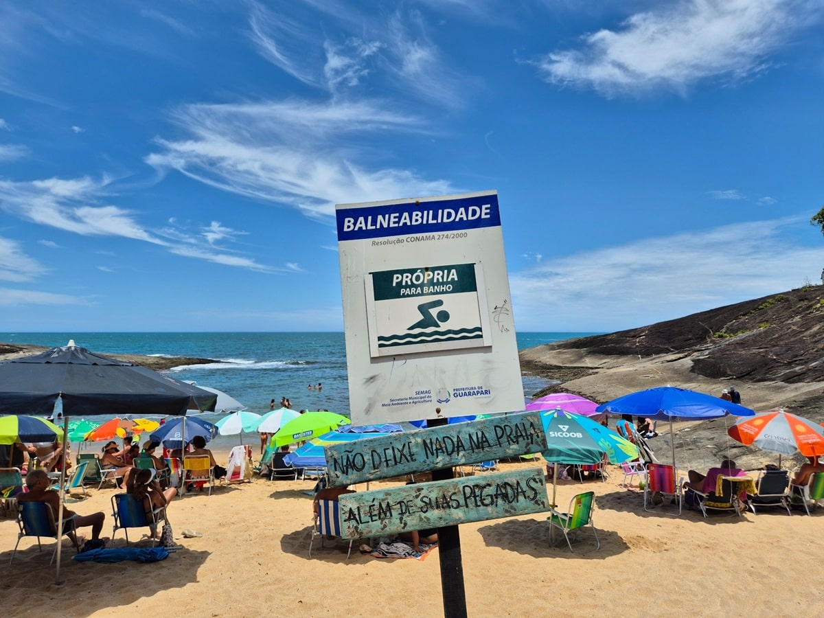 Balneabilidade praia 1